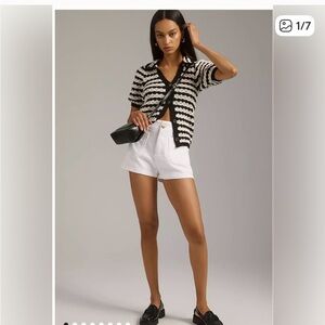 Maeve Women's High Waist White Shorts- never worn